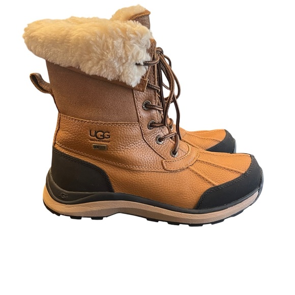Ugg Adirondack III Boots Women’s Size 7.5 Brown Tan Faux Fur Winter Snow Lace Up - Picture 6 of 13